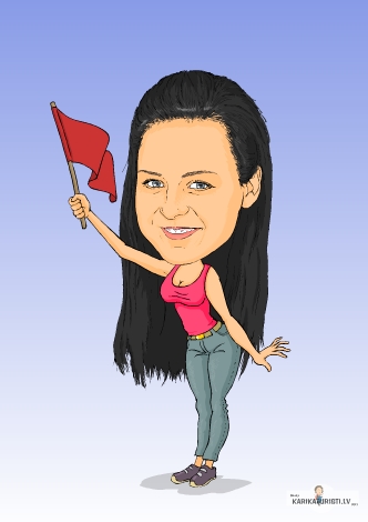 Woman caricature